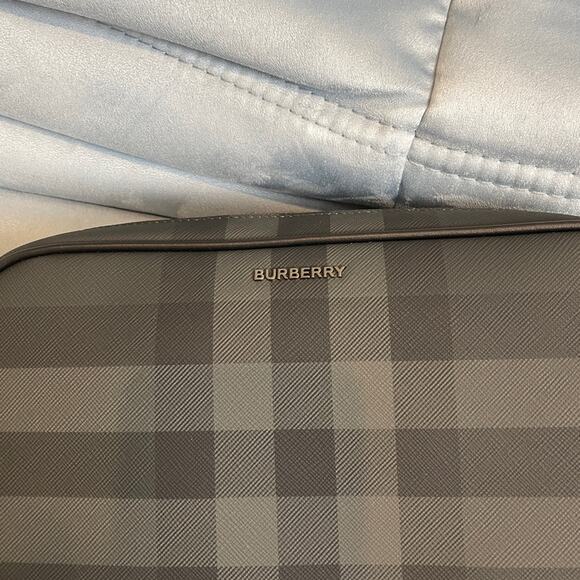 Burberry Leather Check Pouch - Picture 4 of 6